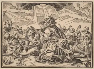 Christ Tells His Disciples of the Last Judgment, by Christoph Murer, ink, 1630