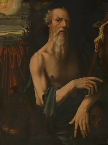 Saint Jerome, detail