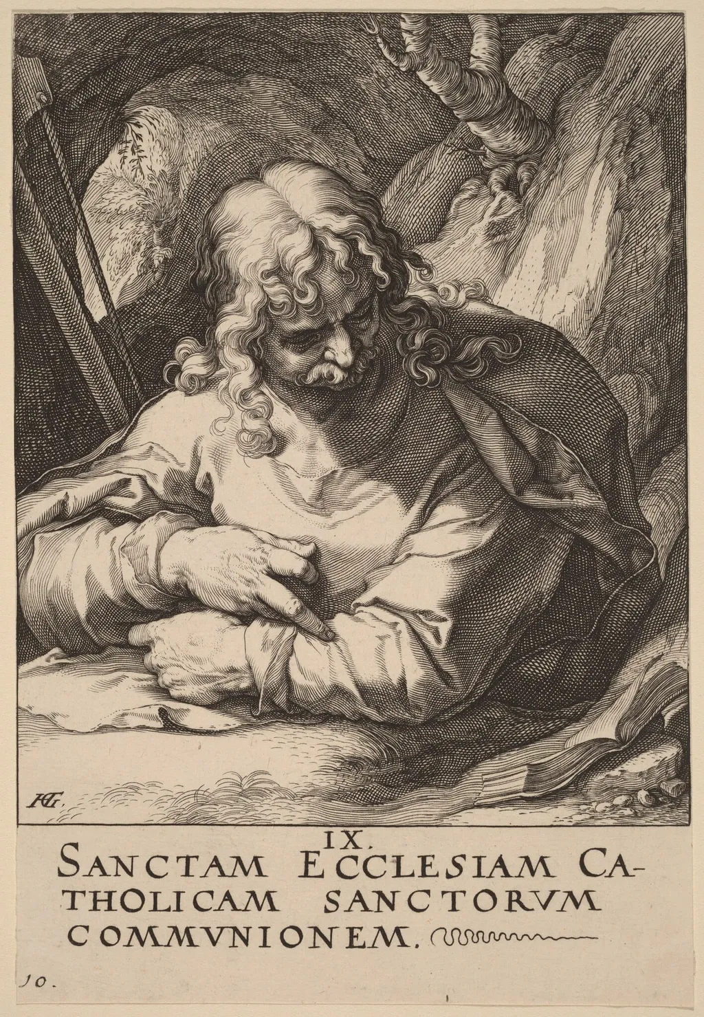 Saint James the Less, by Hendrick Goltzius, ink, 1589