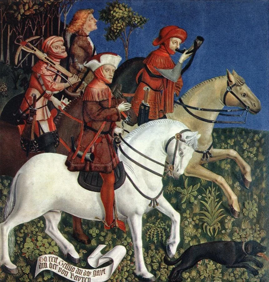 Prince Tassilo Rides to Hunting, detail