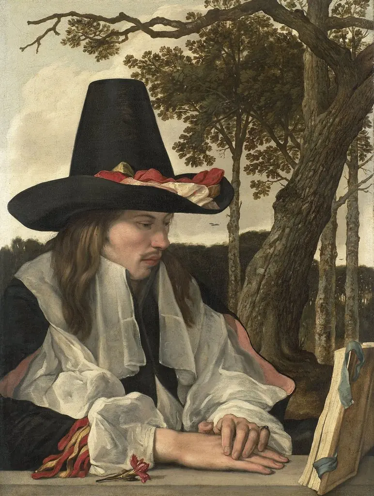 A Man Reading, by Johannes Vermeer, oil, 1660