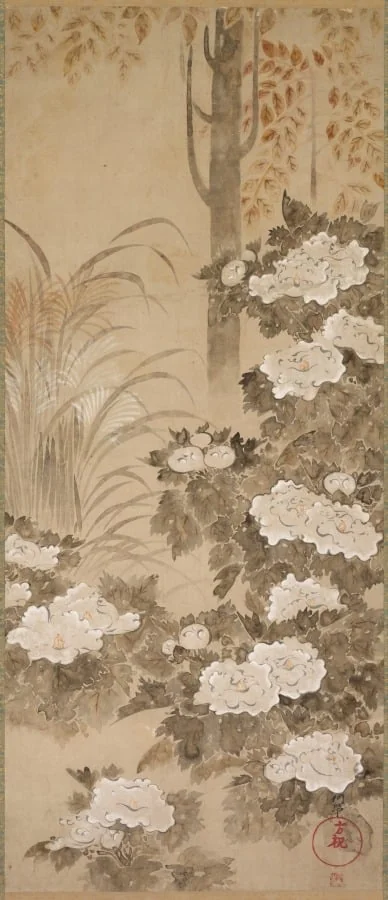 Peonies, detail