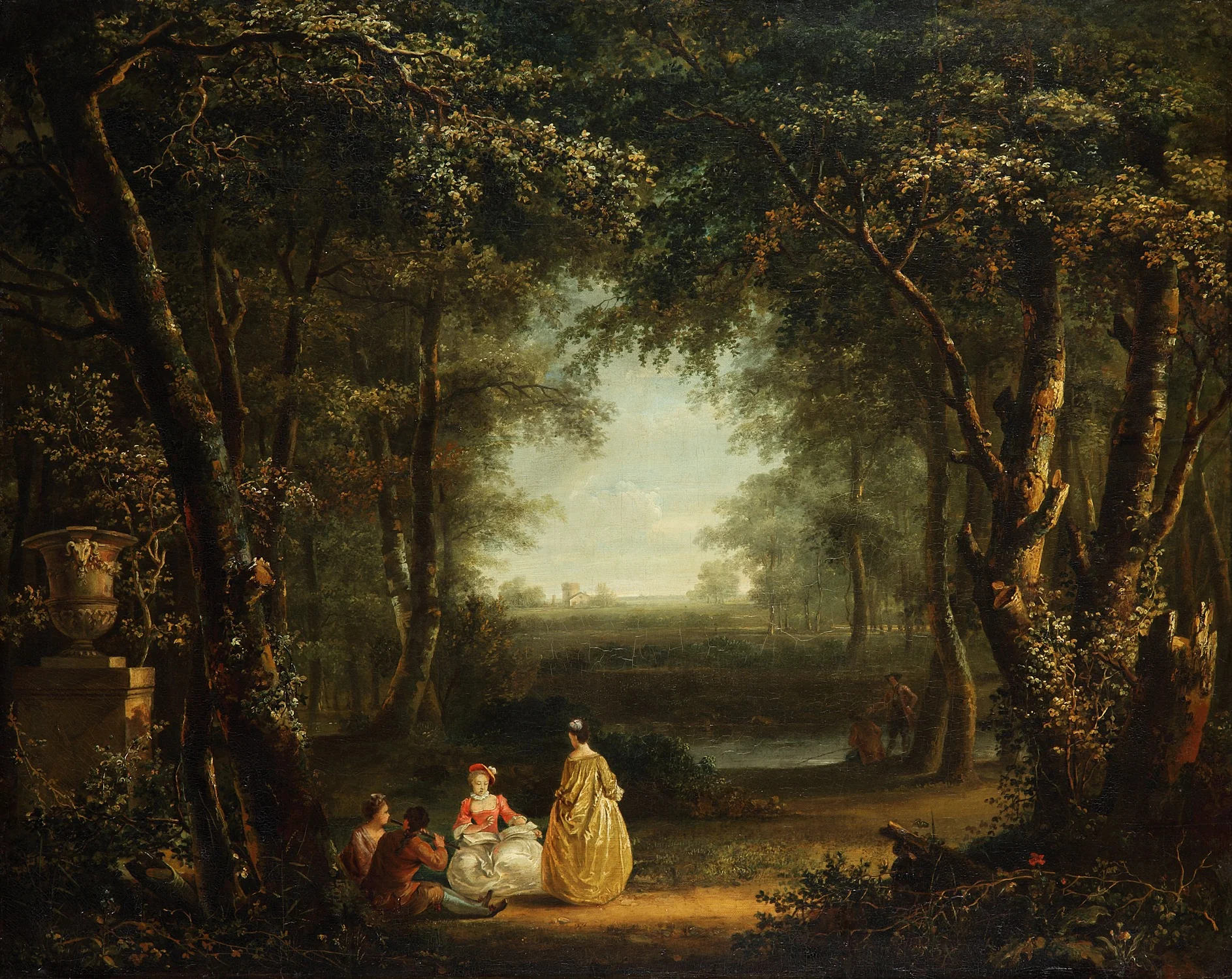 Music-Making Society in the Forest, detail