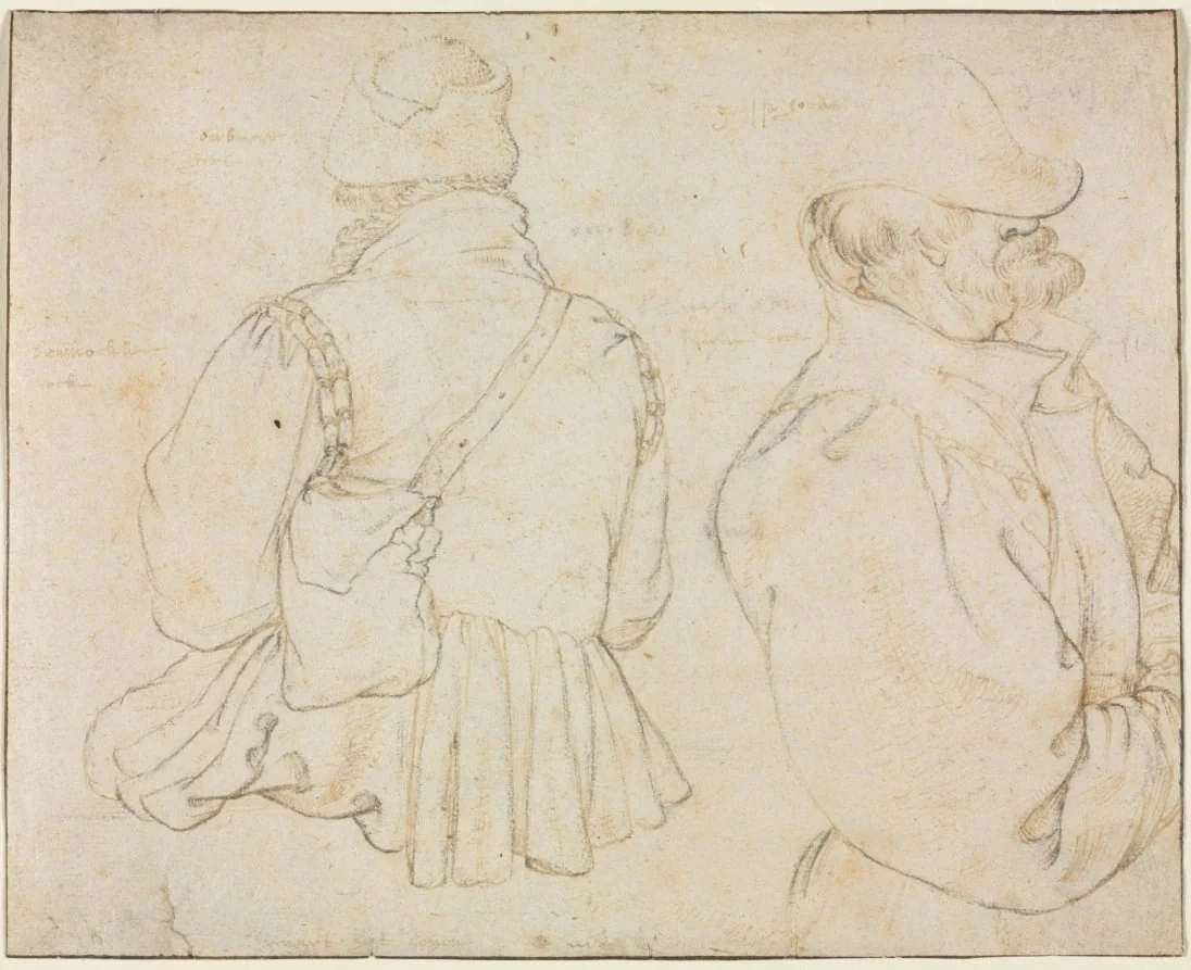 Two Bohemian Peasants in Half-Length, detail