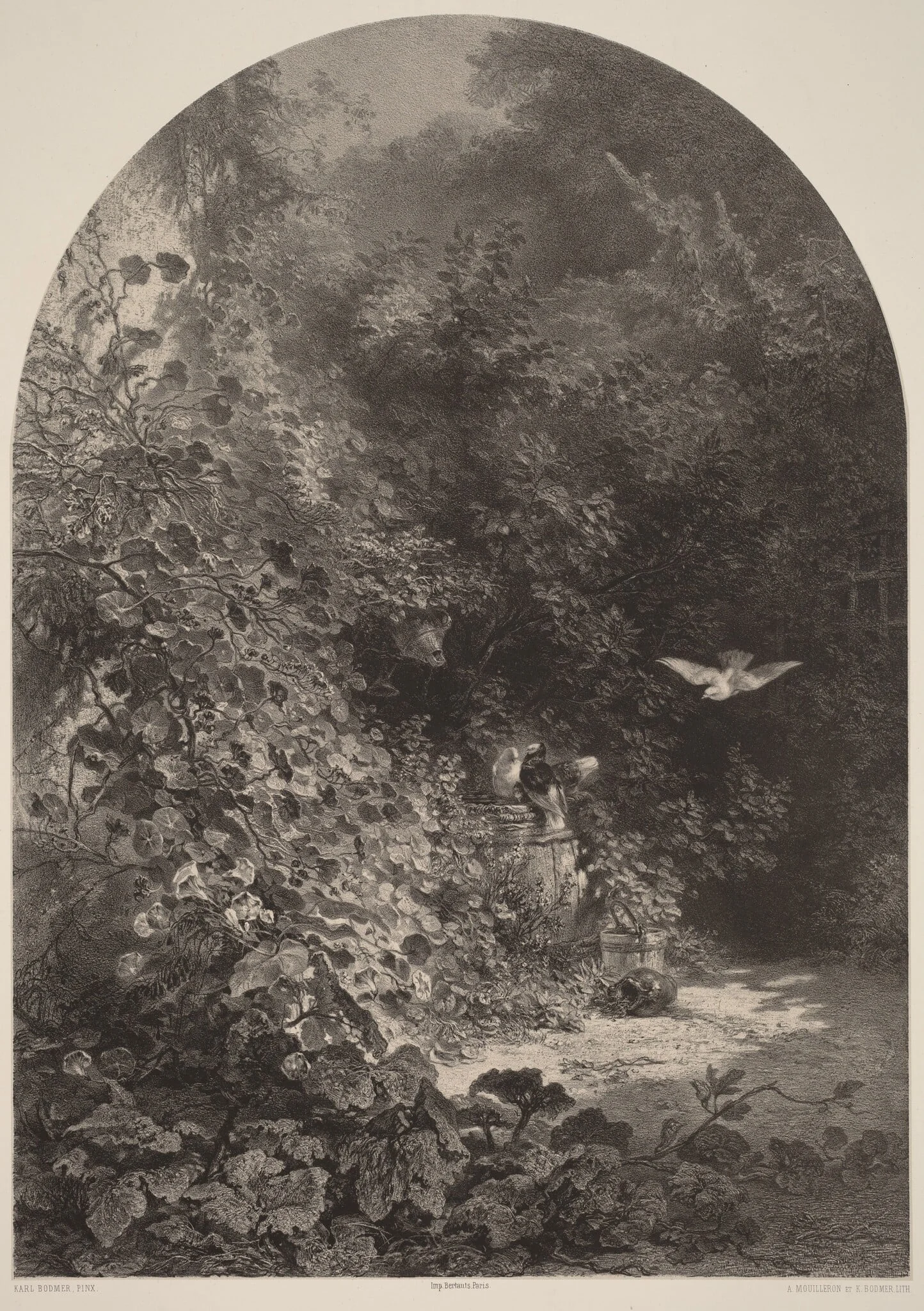 Un Coin de Jardin, detail