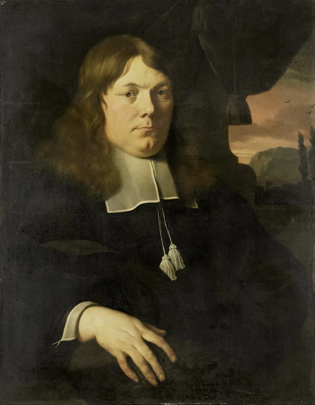 Portrait of a man, by Ary de Vois, oil, 1670