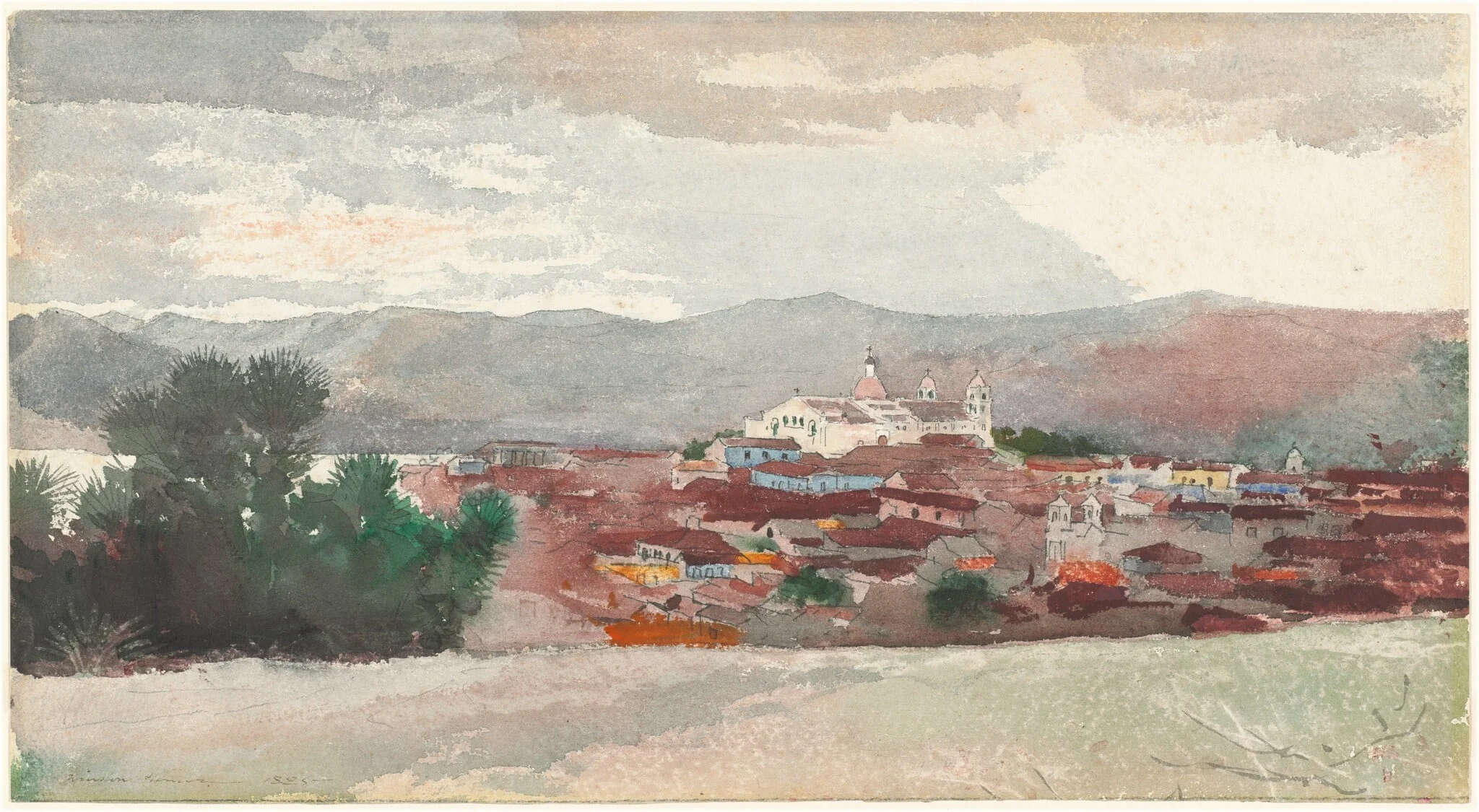 View of Santiago de Cuba, detail