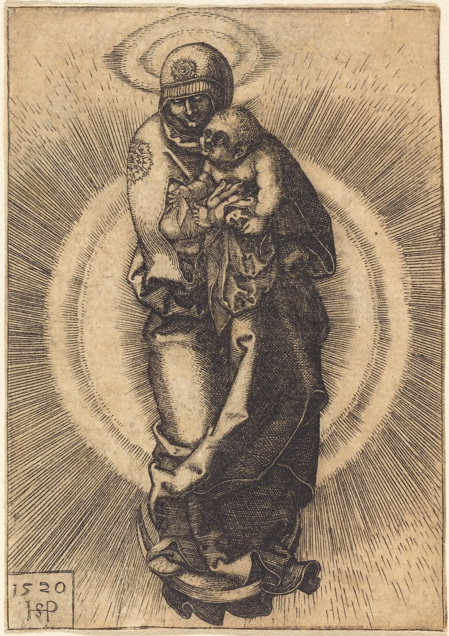 The Virgin and Child on the Crescent, detail