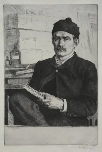 Self-Portrait, by William Strang, 1890