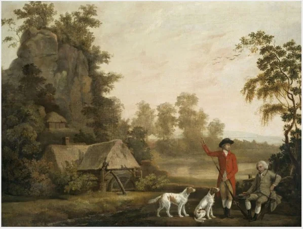 Sportsmen at Rest, detail