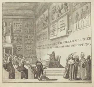 What is the Way to be Happy?, by Daniel Nikolaus Chodowiecki, ink, 1791
