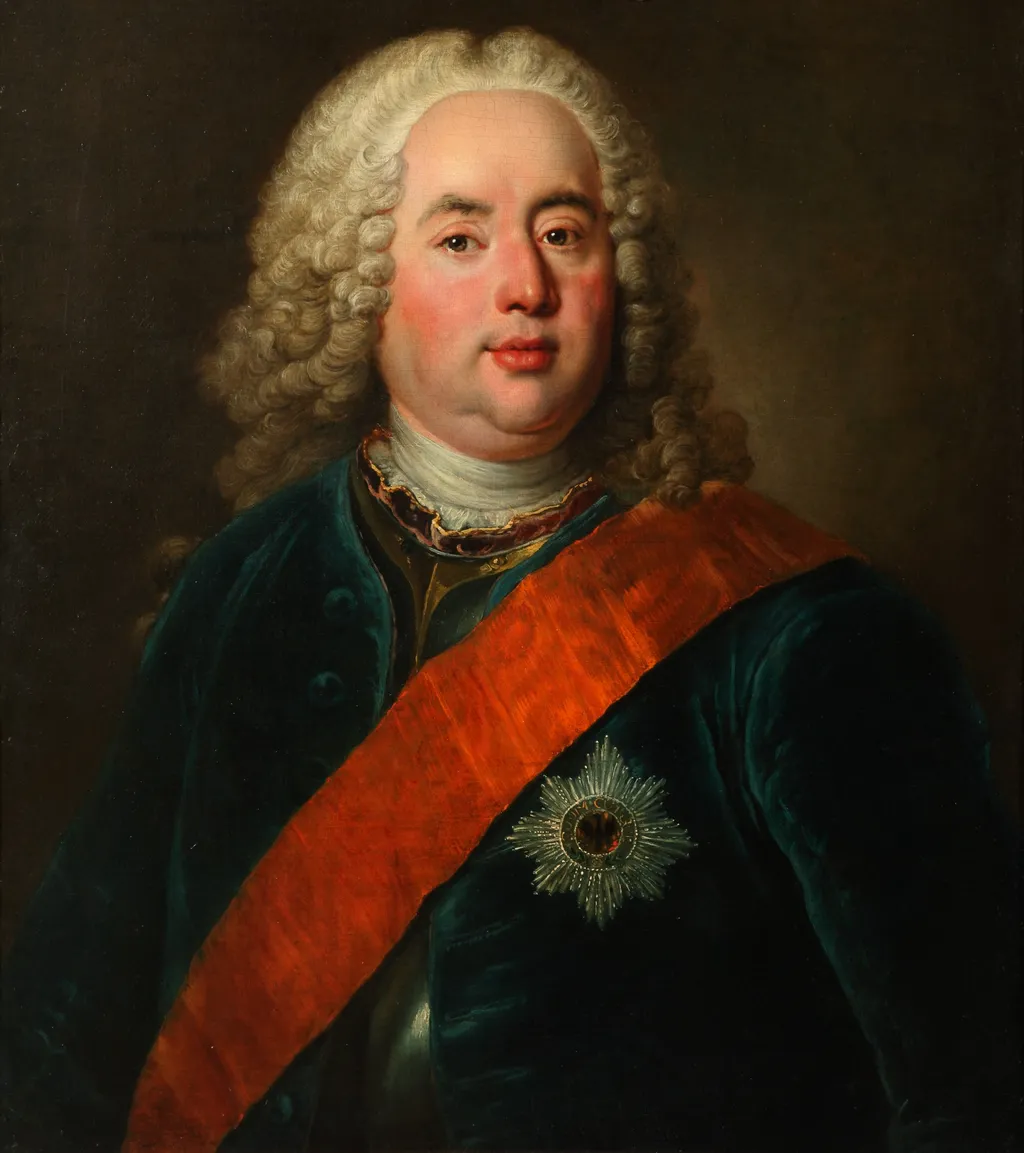 Count Gustav Adolph Gotter, by Antoine Pesne, oil, 1754