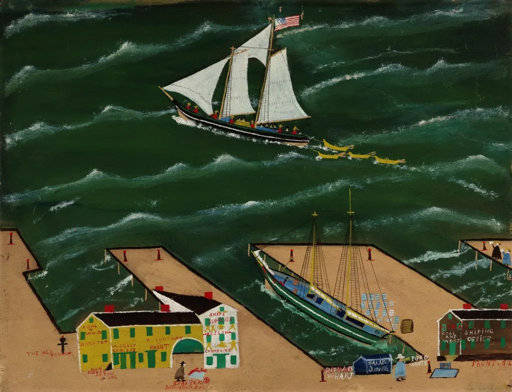 Fishermen Leaving for the Grand Banks, by John Orne Johnson Frost, unspecified, 1900