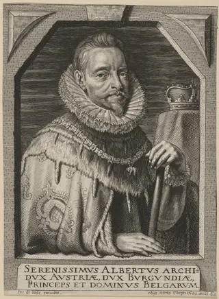 Albert VII, Archduke of Austria, by Pieter de Jode II, ink, 1641