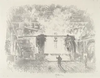Making Armour-Plate, by Joseph Pennell, ink, 1916