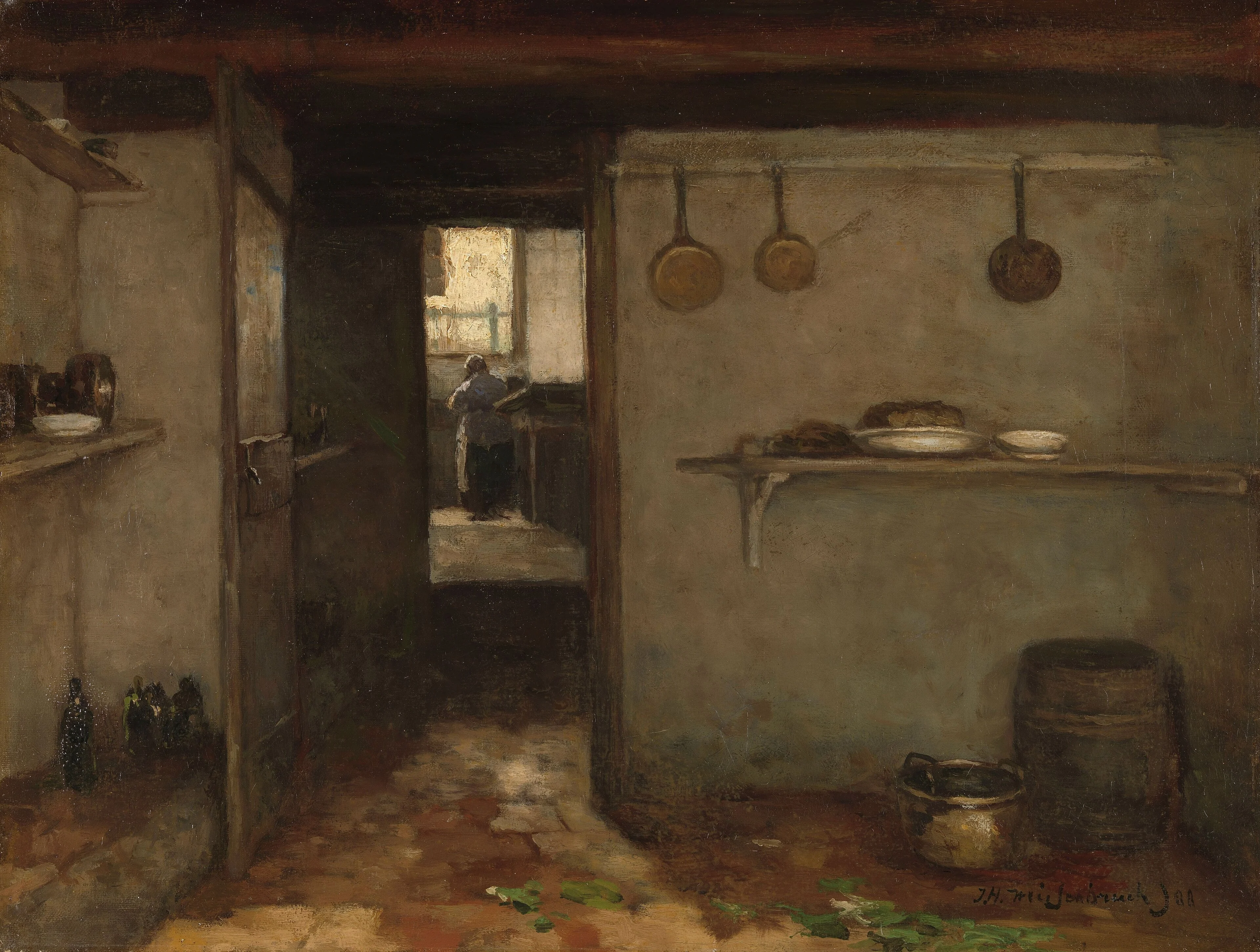 Cellar of the Artist’s Home in The Hague, detail