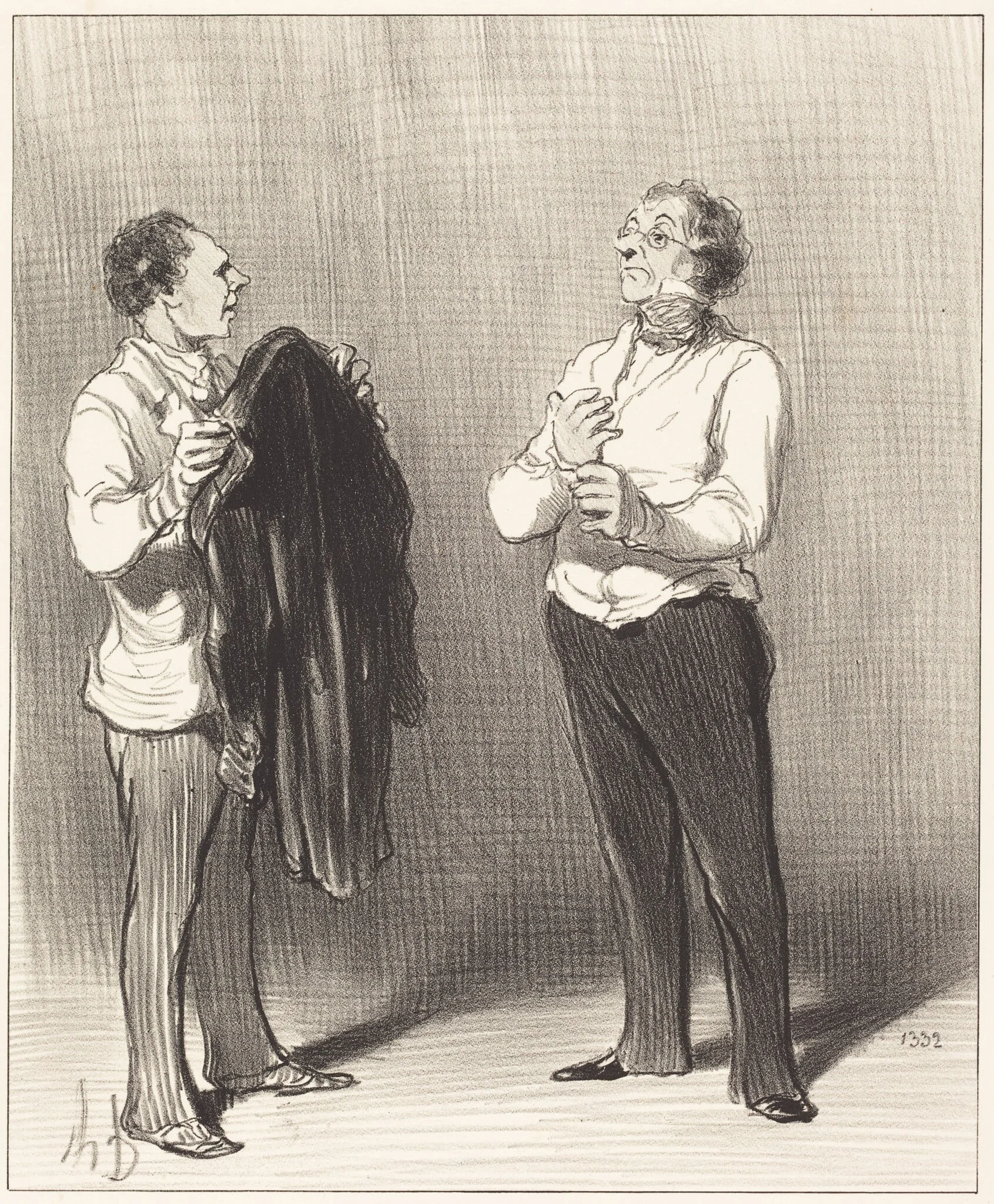 (Le Domestique) - Monsieur ferait bien..., detail