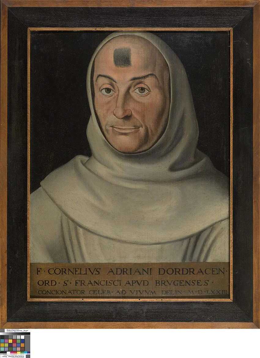 Portrait of Friar Corneille Adriaensz. de Dordrecht, detail