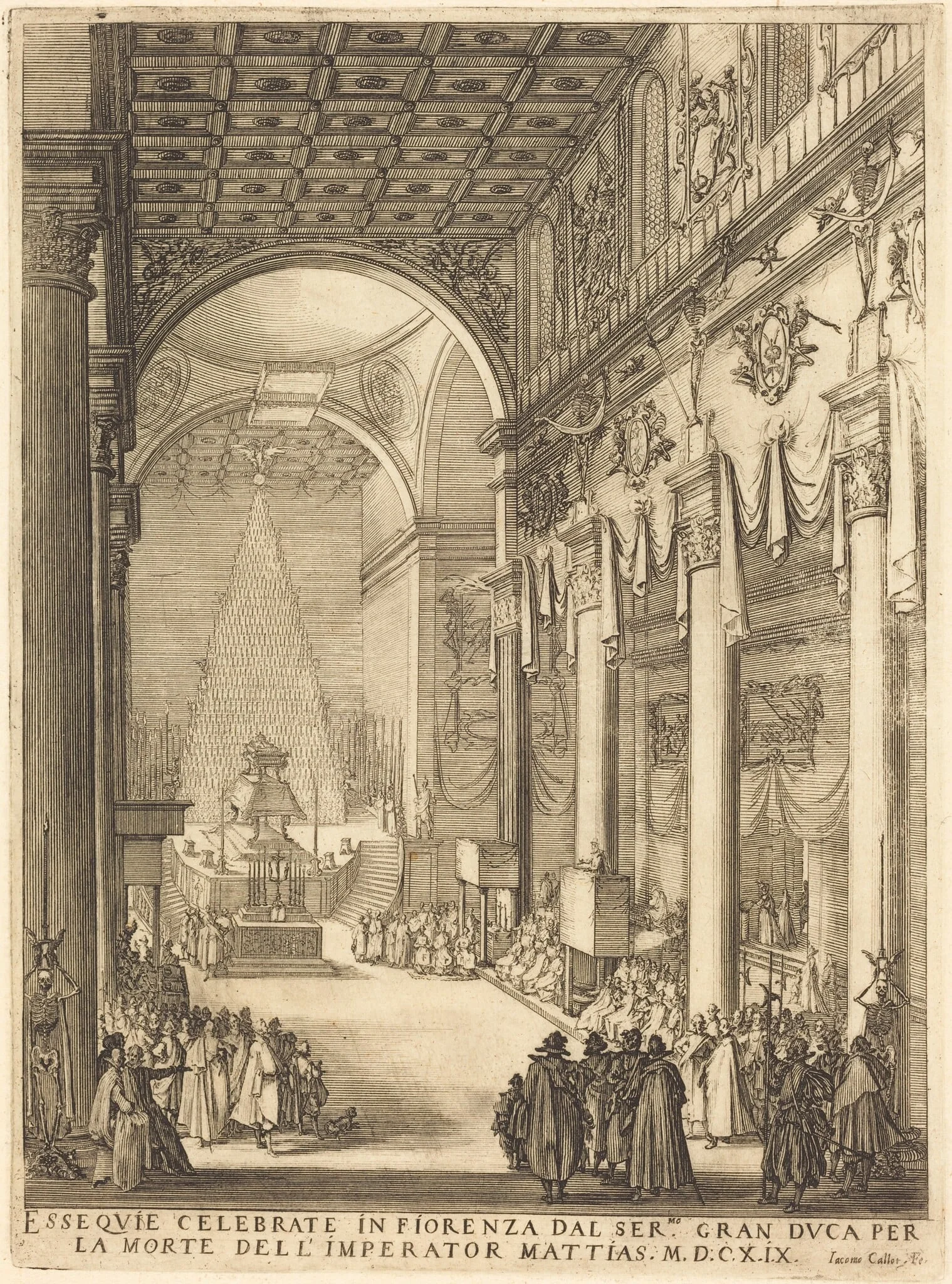 The Catafalque of the Emperor Mathias, detail