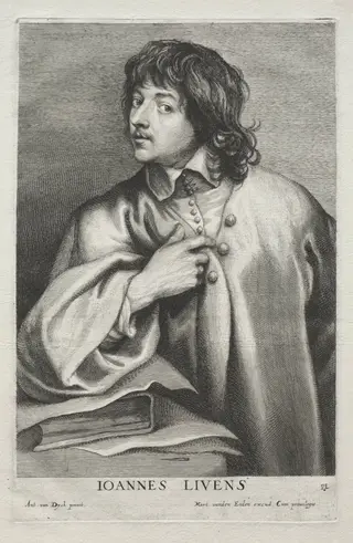 Jan Lievens, by Lucas Emil Vorsterman, 1638