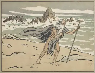 The Wandering Jew: Cover, by Henri Rivière, 1896