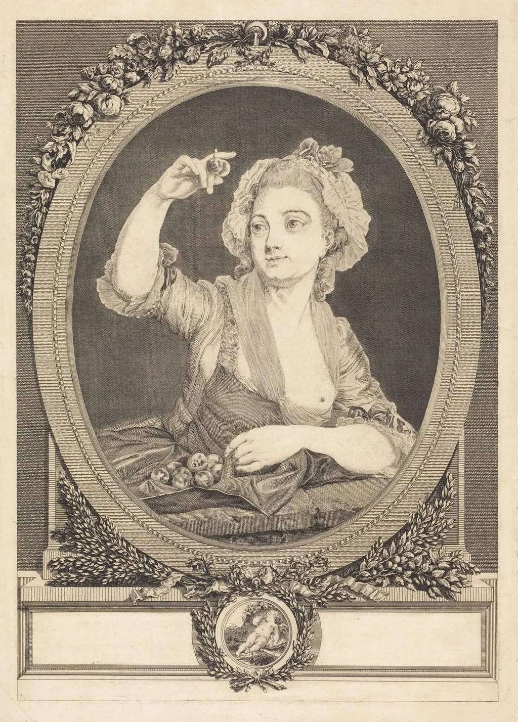 Les prunes, by Gérard Vidal, ink, 1772