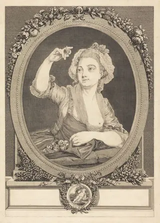 Les prunes, by Gérard Vidal, ink, 1772
