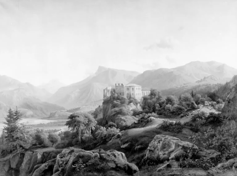 The Ruins of Hasselberg Castle near Bolzano. Tyrol, detail