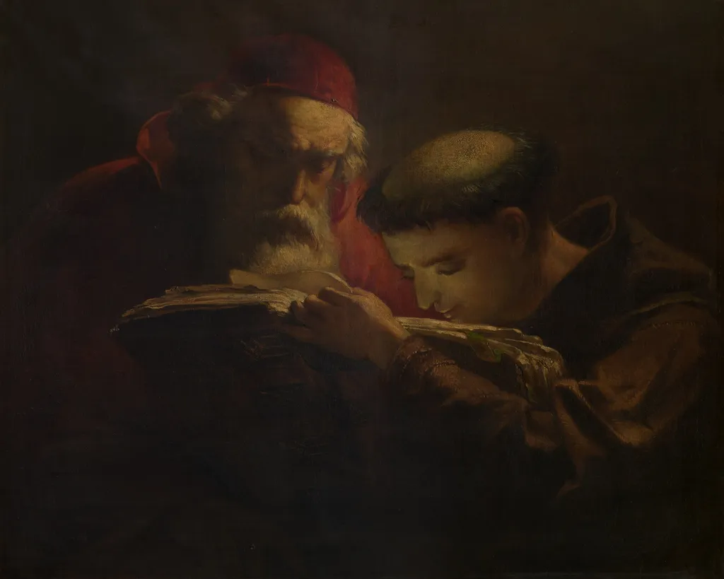 Clergymen, by Joseph Bellemans, oil, 1859