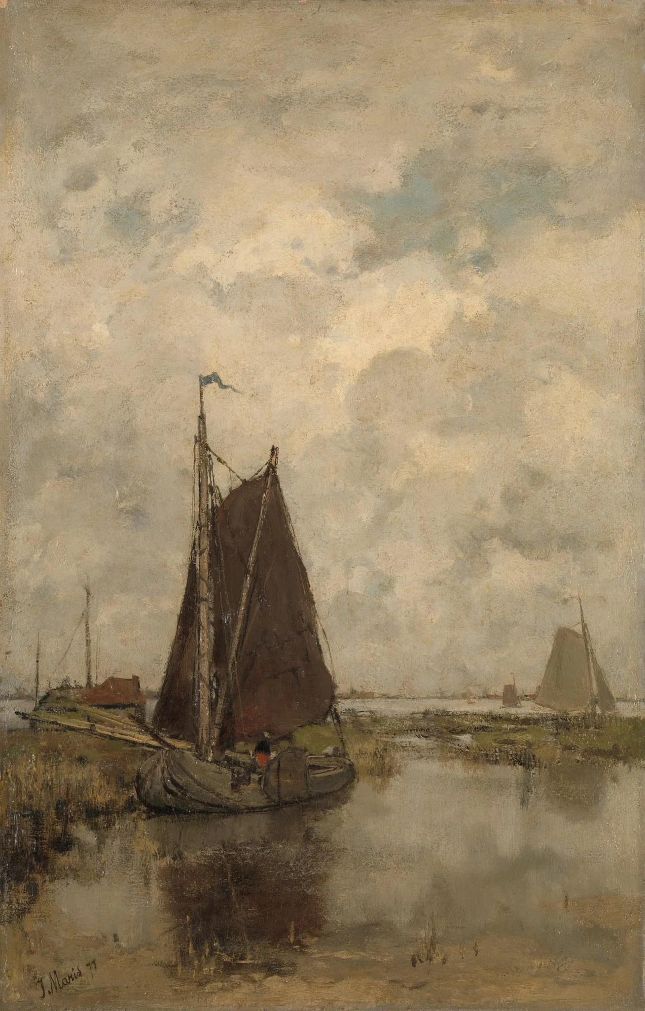 Ships in Dull Weather, detail