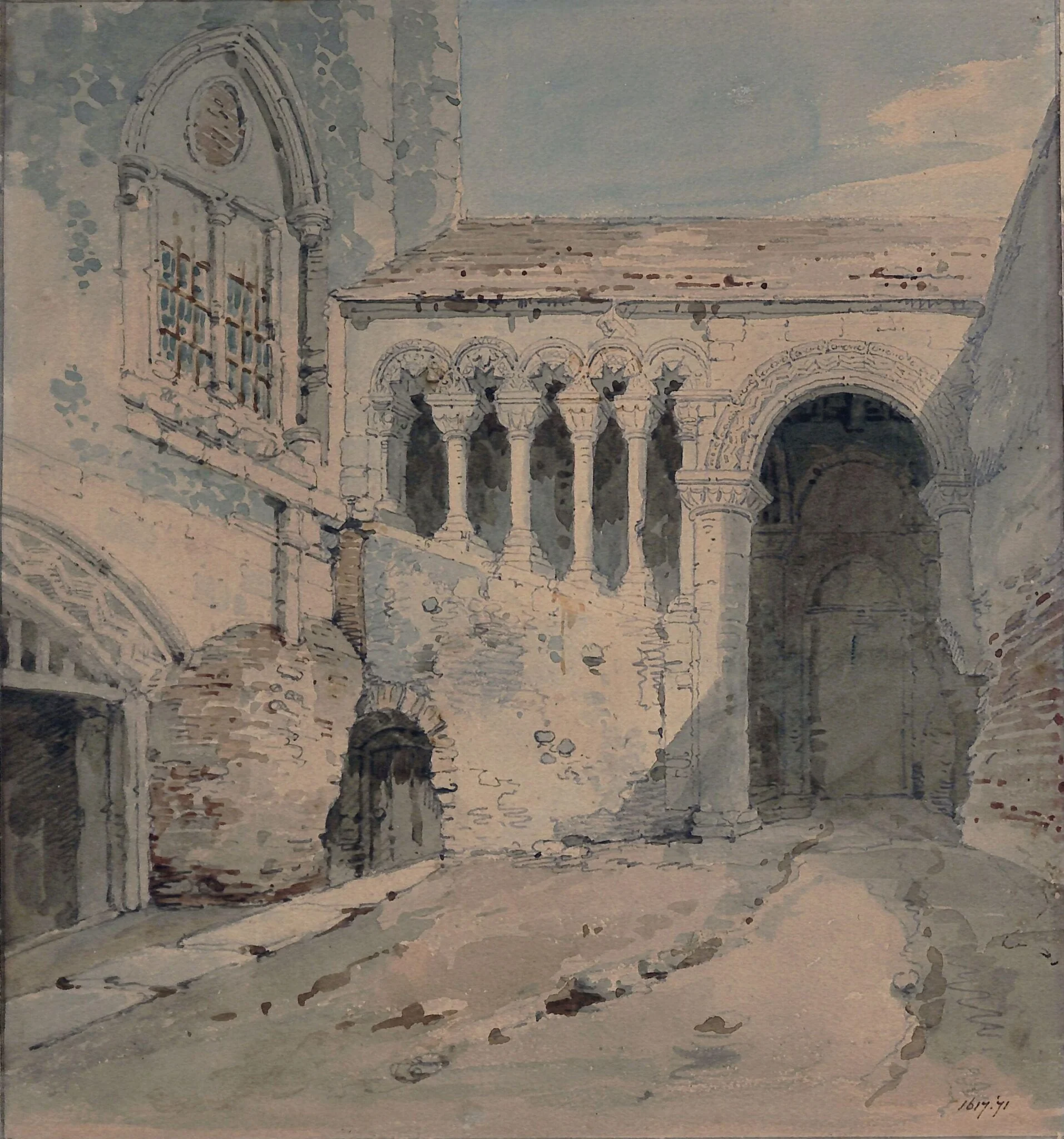 The Square at Canterbury, detail