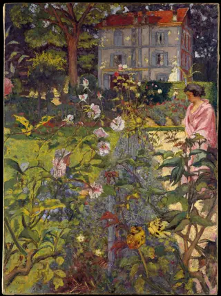 Garden at Vaucresson, by Édouard Vuillard, distemper, 1923