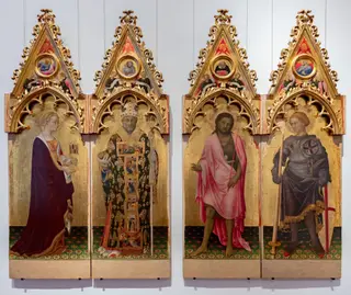 Quaratesi Polyptychon - Seitenflügel, by Gentile da Fabriano, unspecified, 1430