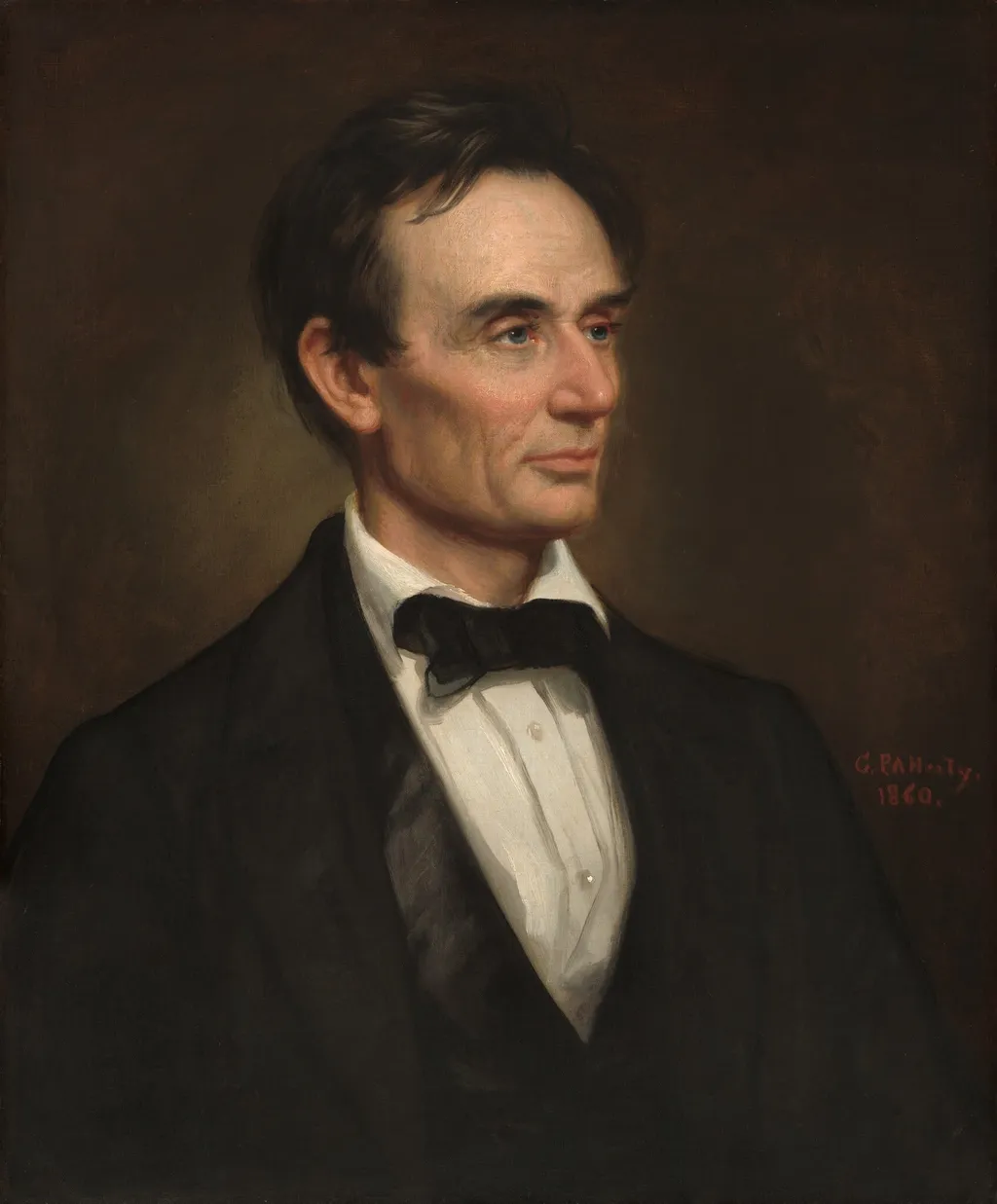 Abraham Lincoln, by George Peter Alexander Healy, oil, 1860