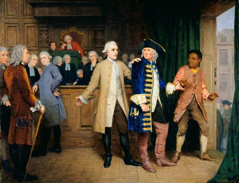 Granville Sharp the Abolitionist Rescuing a Slave from the Hands of His Master, detail