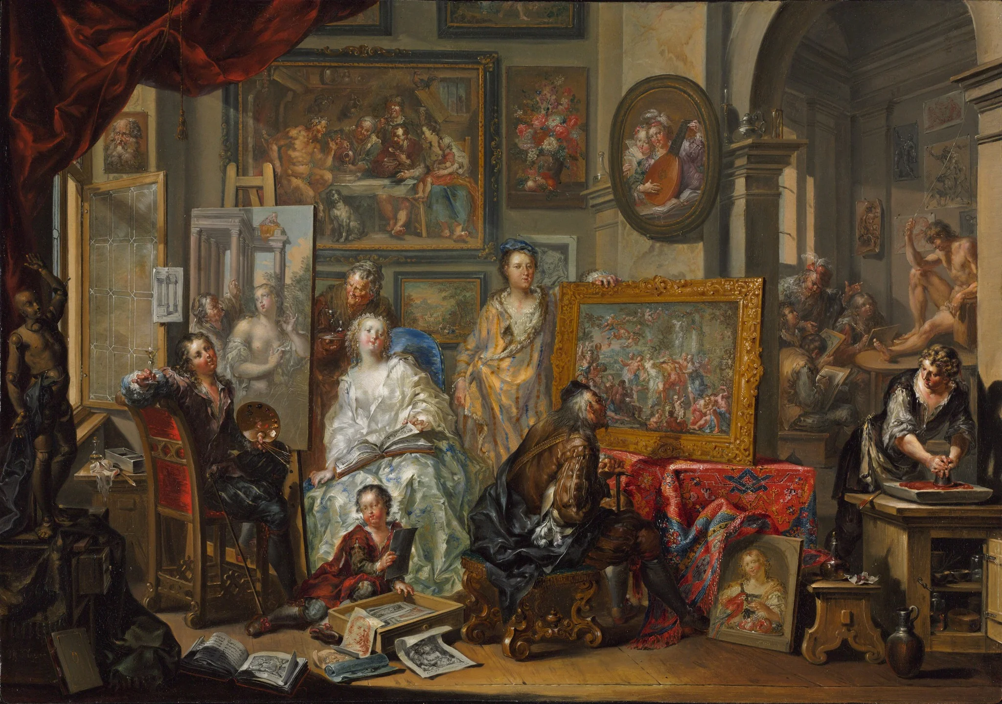 The Artist's Studio, detail