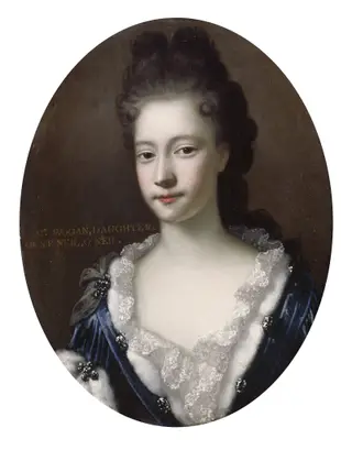 Portrait of Rose O'Neill, later Mrs Nicholas Wogan, by Garret Murphy, oil, 1698