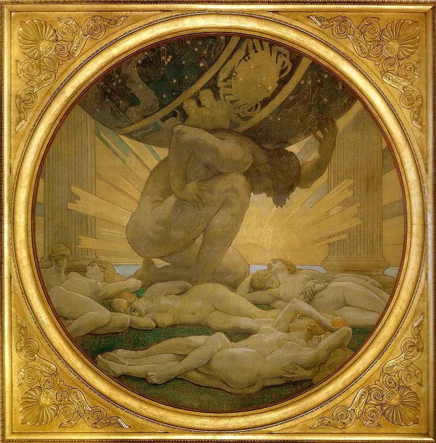 Atlas and the Hesperides, detail