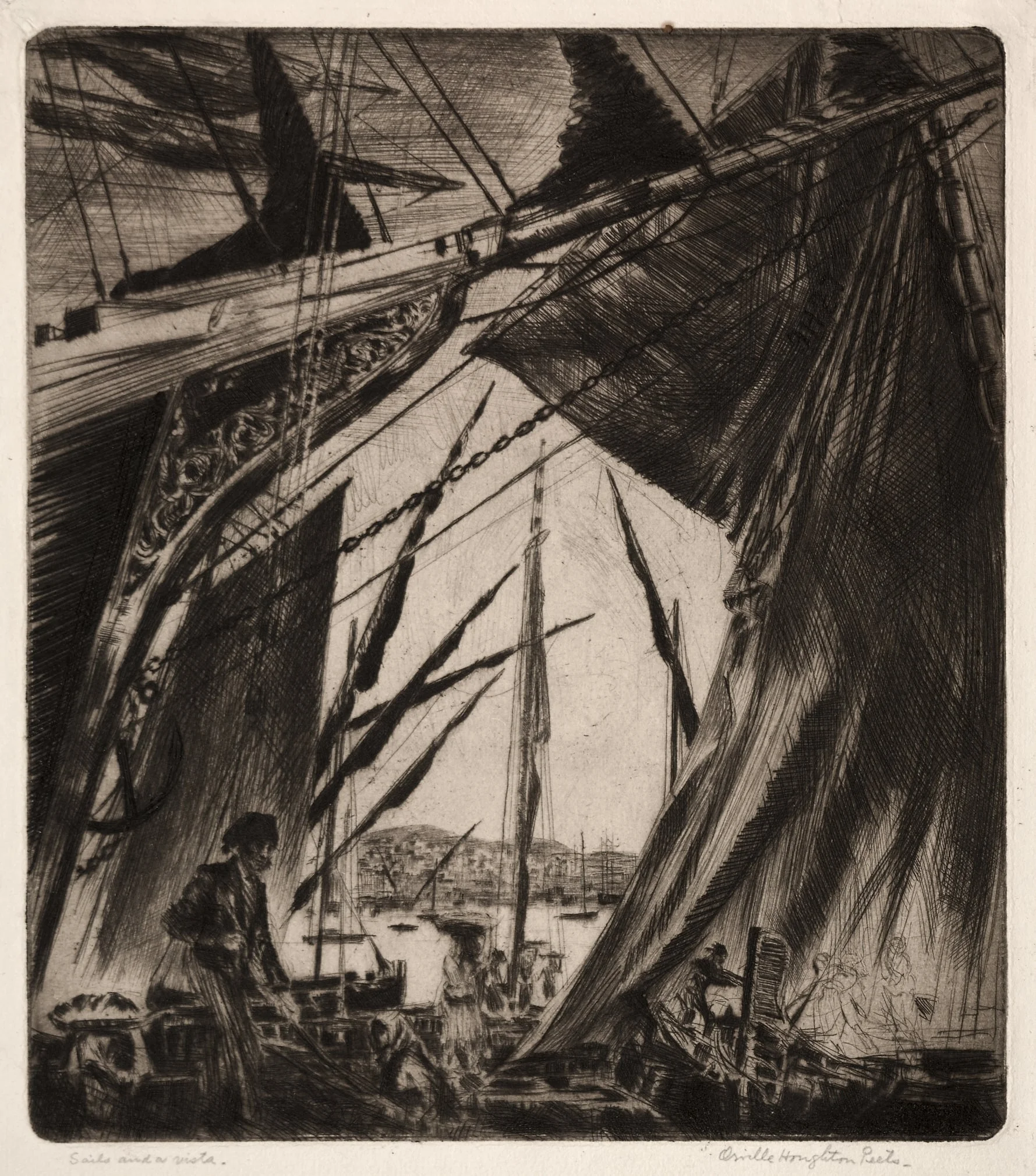 Sails and a Vista, detail
