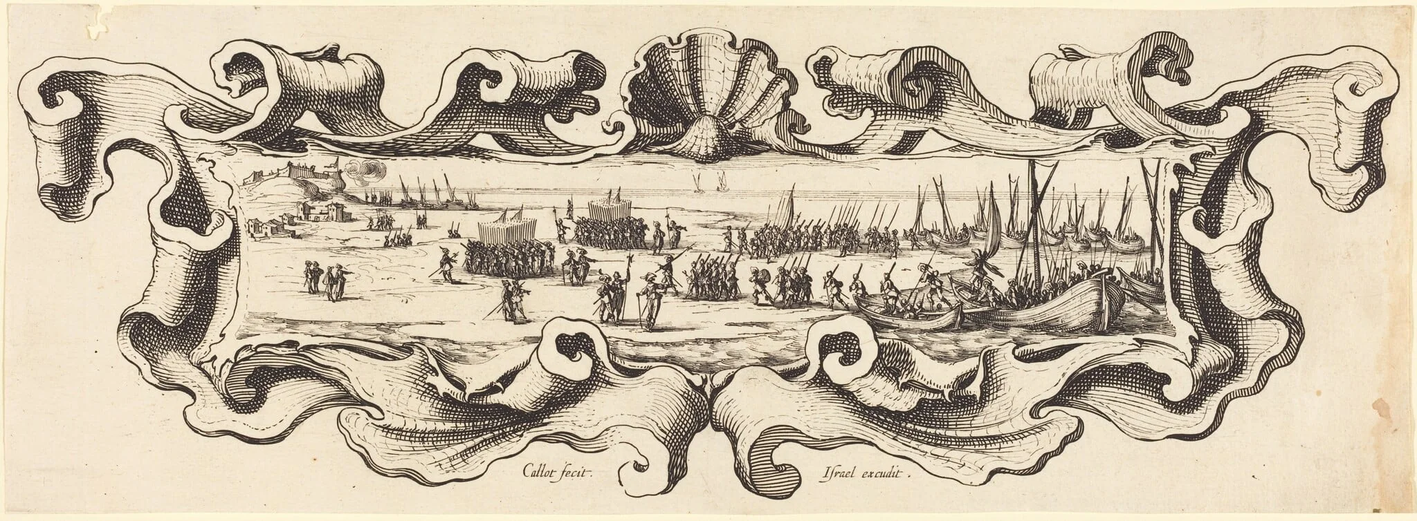 The Landing of the Troops, detail
