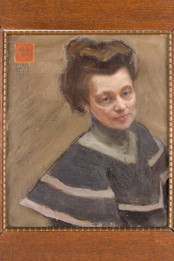 Mary Gallen-Kallelan muotokuva, detail