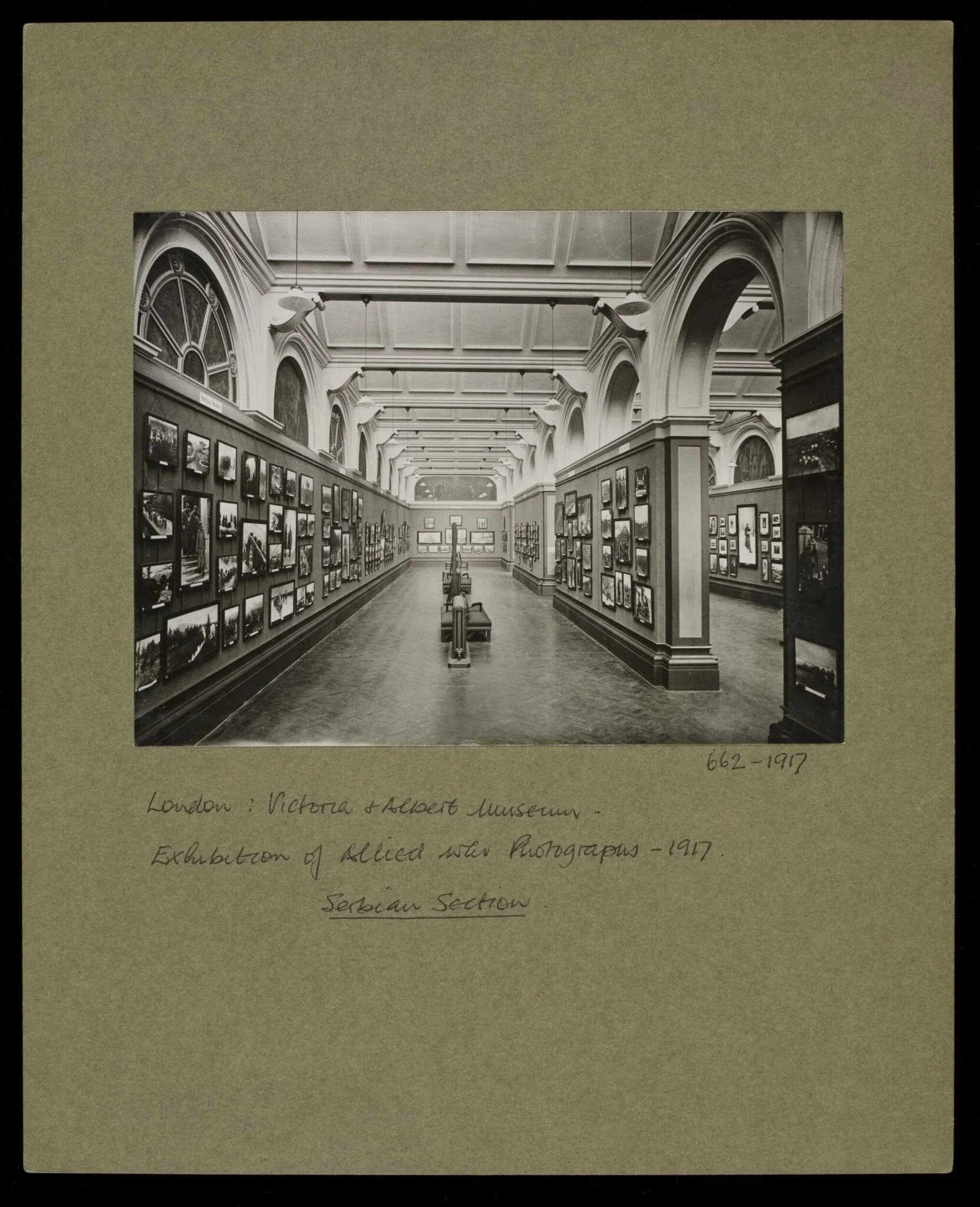 Exhibition of Allied War Photographs, Serbian Section, detail