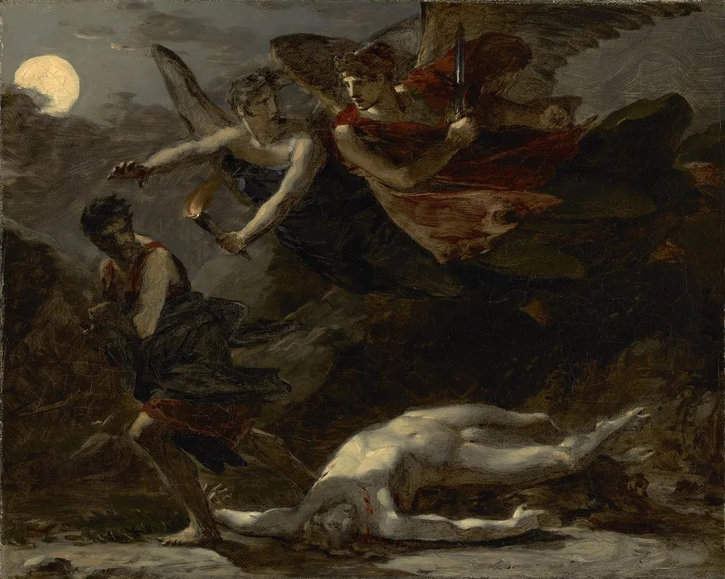 Justice and Divine Vengeance Pursuing Crime, by Pierre Paul Prud'hon, oil, 1805