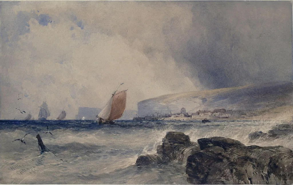 Coast Scene, by William Callow, watercolor, 1869