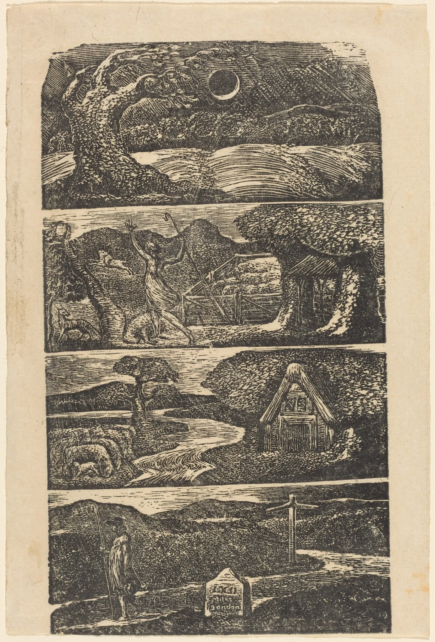 The Pastorals of Virgil, detail