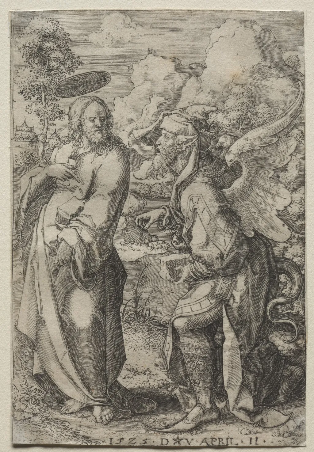 Temptation of Christ, by Dirck Vellert, 1525