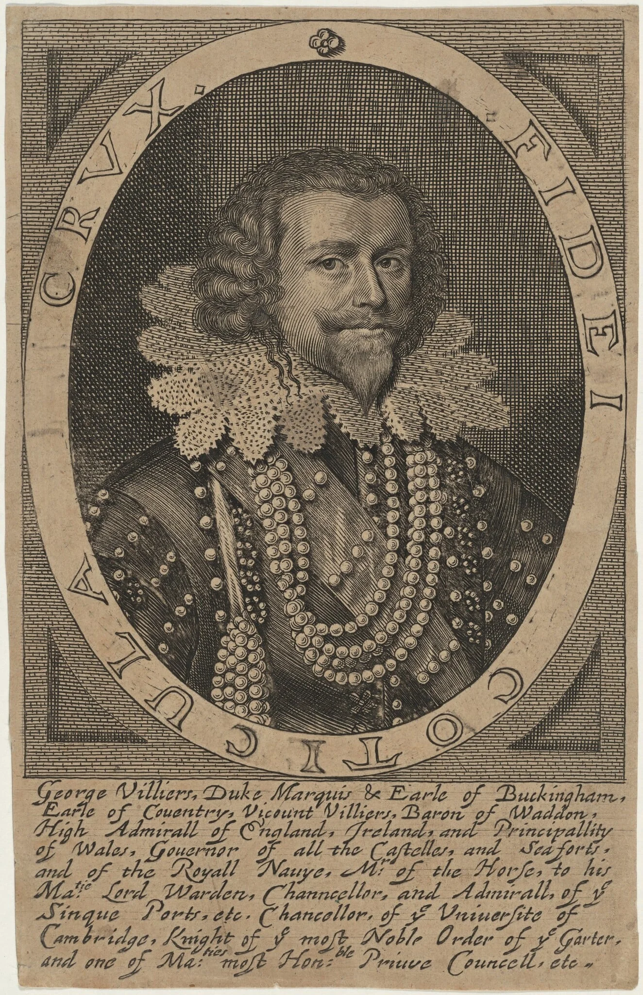 George Villiers, 1st Duke of Buckingham, detail