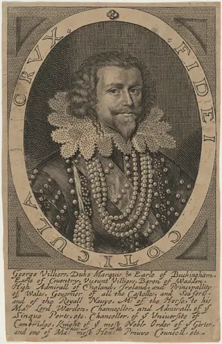 George Villiers, 1st Duke of Buckingham, by William Faithorne, ink, 1654