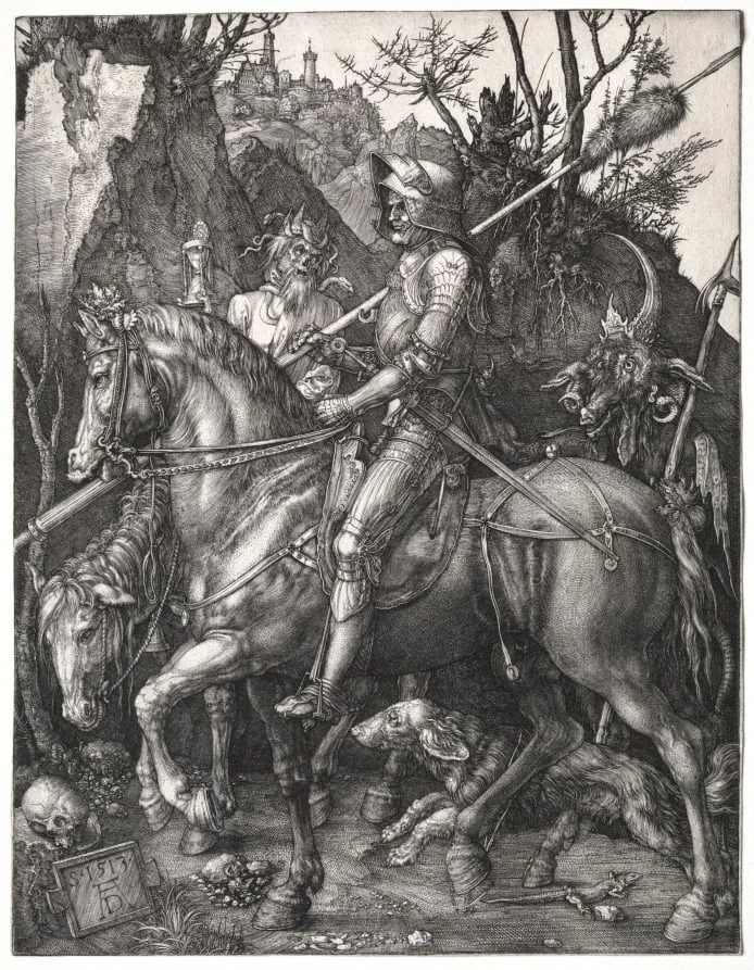Knight, Death, and the Devil, detail