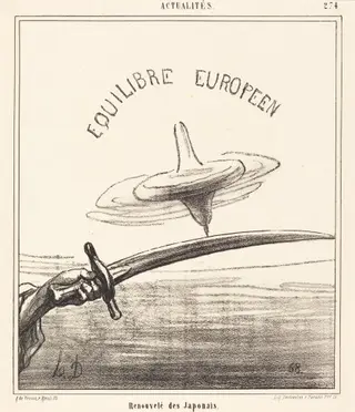 Renouvelé des Japonais, by Honoré Daumier, ink, 1867
